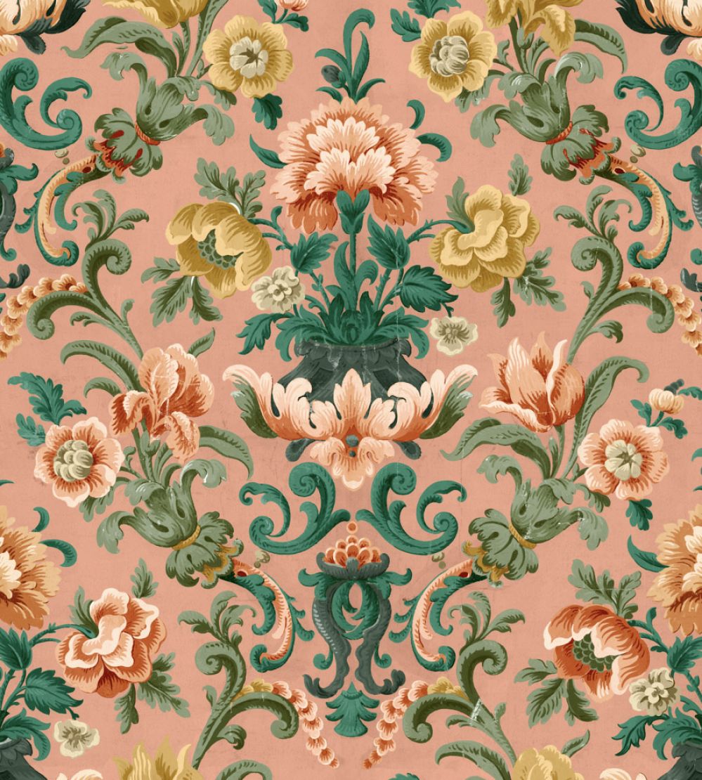Aranjuez Damask Wallpaper by Coordonne Peach