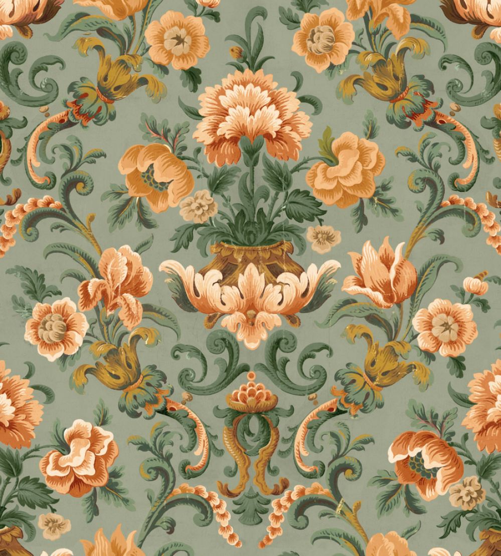 Aranjuez Damask Wallpaper by Coordonne Sage