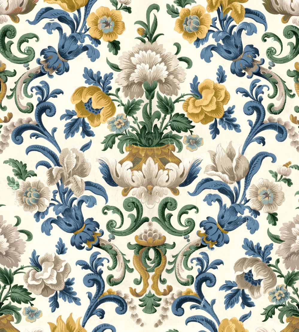 Aranjuez Damask Wallpaper by Coordonne Sapphire