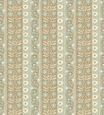 Arber Stripe Wallpaper by Josephine Munsey Stone and Aqua