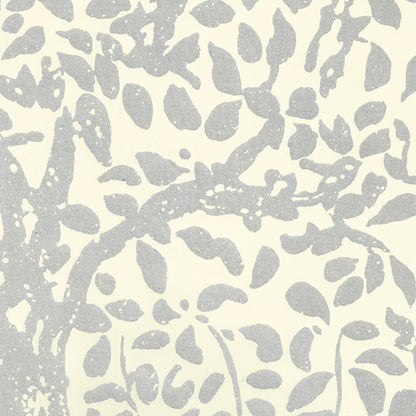 Arbre de Matisse Silver Metallic on Off White wallpaper by China Seas