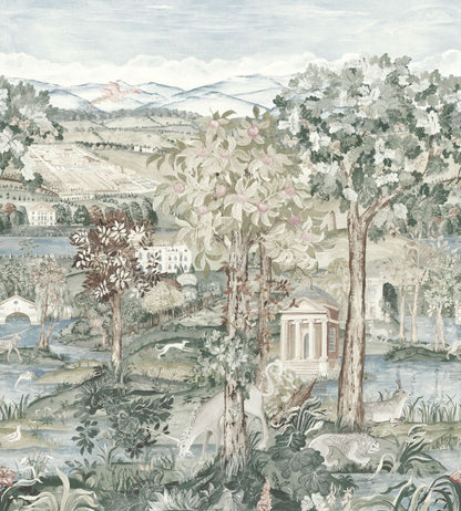 Arcadian Thames Mural by Zoffany Mineral