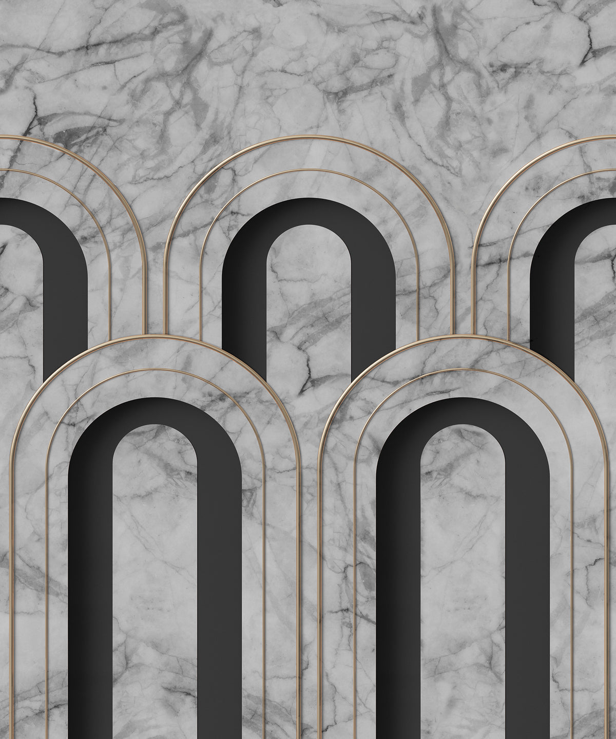 Arch Deco Marble mural by Rebel Walls