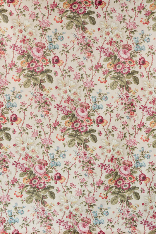 Ardington Fabric by Jean Monro in Olive Multi