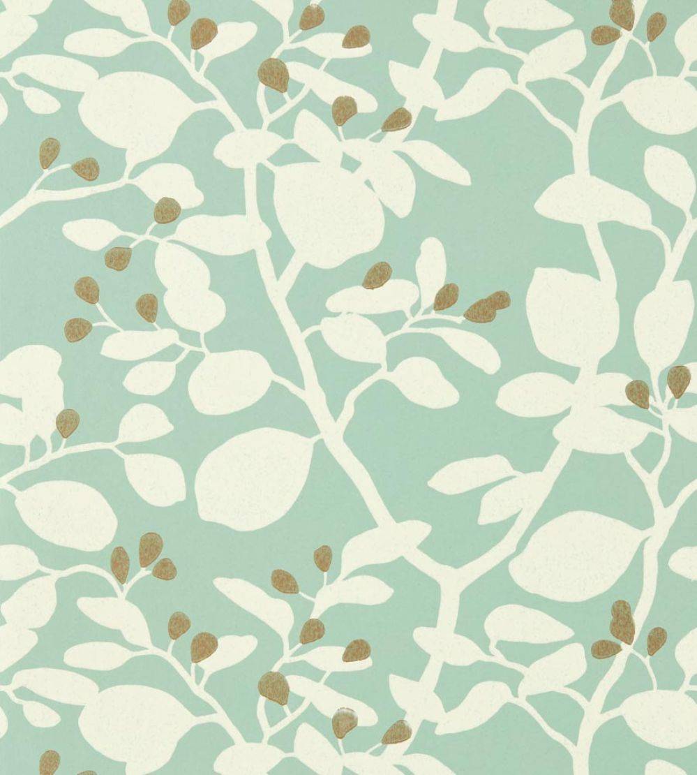 Ardisia Wallpaper by Harlequin Succulent / Soft Focus / Gold