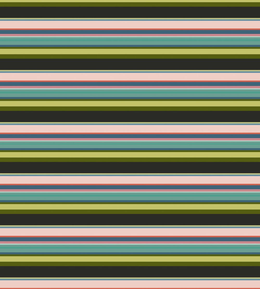 Arena Stripe Fabric by Arley House Coral