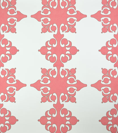 Argentine Corals Brown on Almost White wallpaper by Home Couture