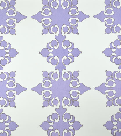 Argentine Lilac Brown on Almost White wallpaper by Home Couture
