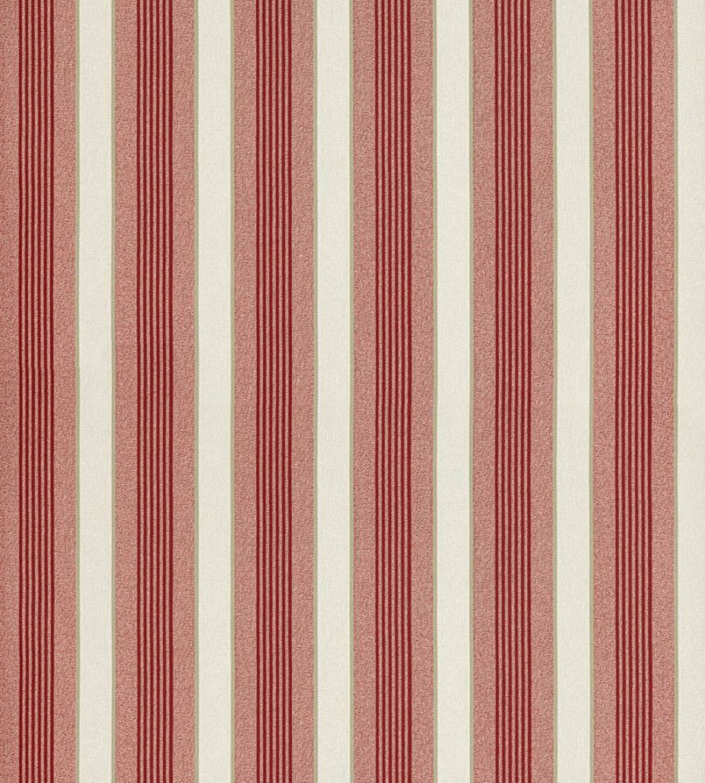 Arlo Stripe Wallpaper by Scalamandre Cherry