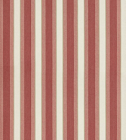 Arlo Stripe Wallpaper by Scalamandre Cherry