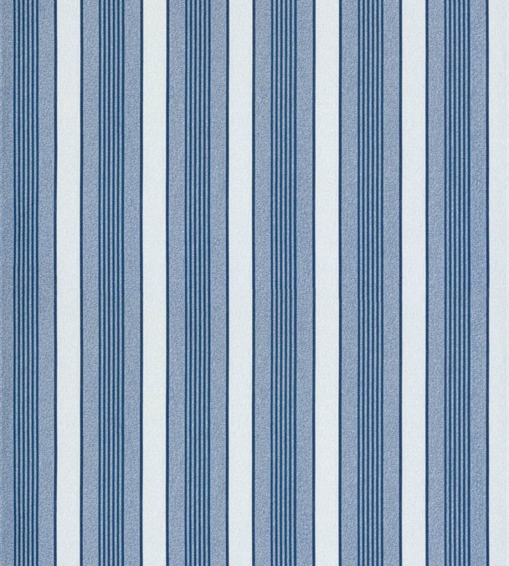 Arlo Stripe Wallpaper by Scalamandre Cobalt