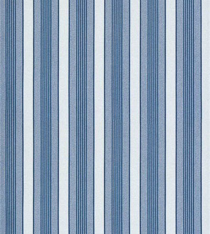 Arlo Stripe Wallpaper by Scalamandre Cobalt
