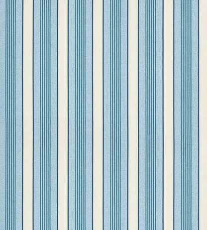 Arlo Stripe Wallpaper by Scalamandre Turquoise