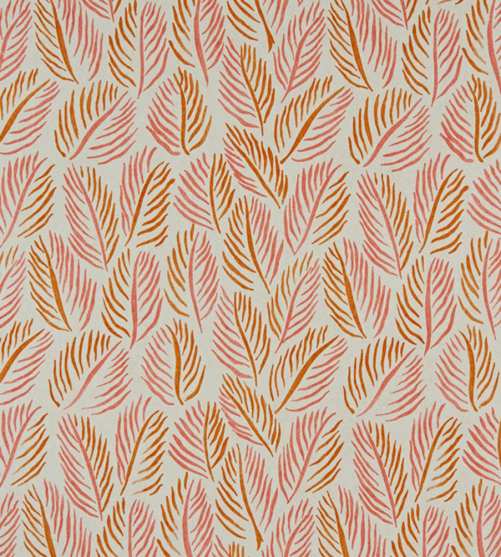 Armature Feuilles Wallpaper by Christopher Farr Cloth Apricot