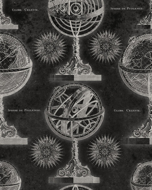 Armillary Anthracite wallpaper by MINDTHEGAP