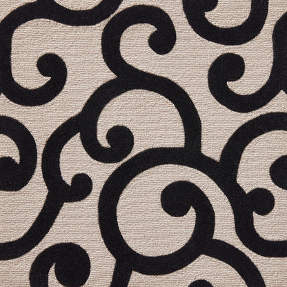 Arpege Rug by Pierre Frey in Noir et Blanc (FT281001)