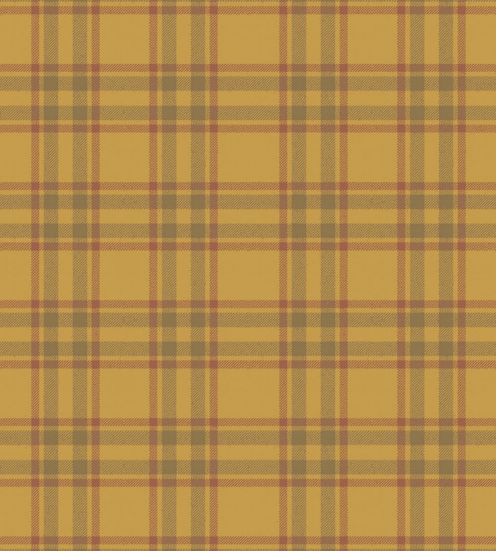 Arran Check Fabric by Arley House Gold