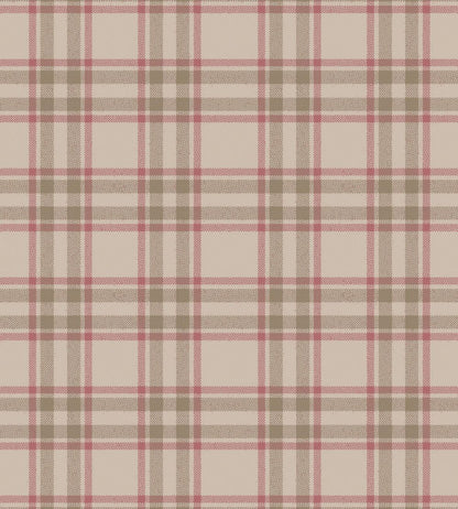 Arran Check Fabric by Arley House Latte