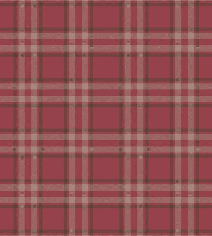 Arran Check Fabric by Arley House Rich Pink