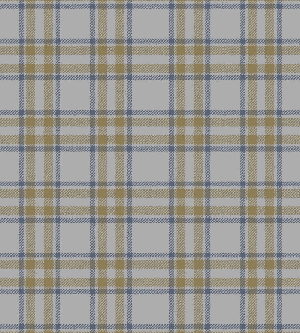 Arran Check Fabric by Arley House Silver