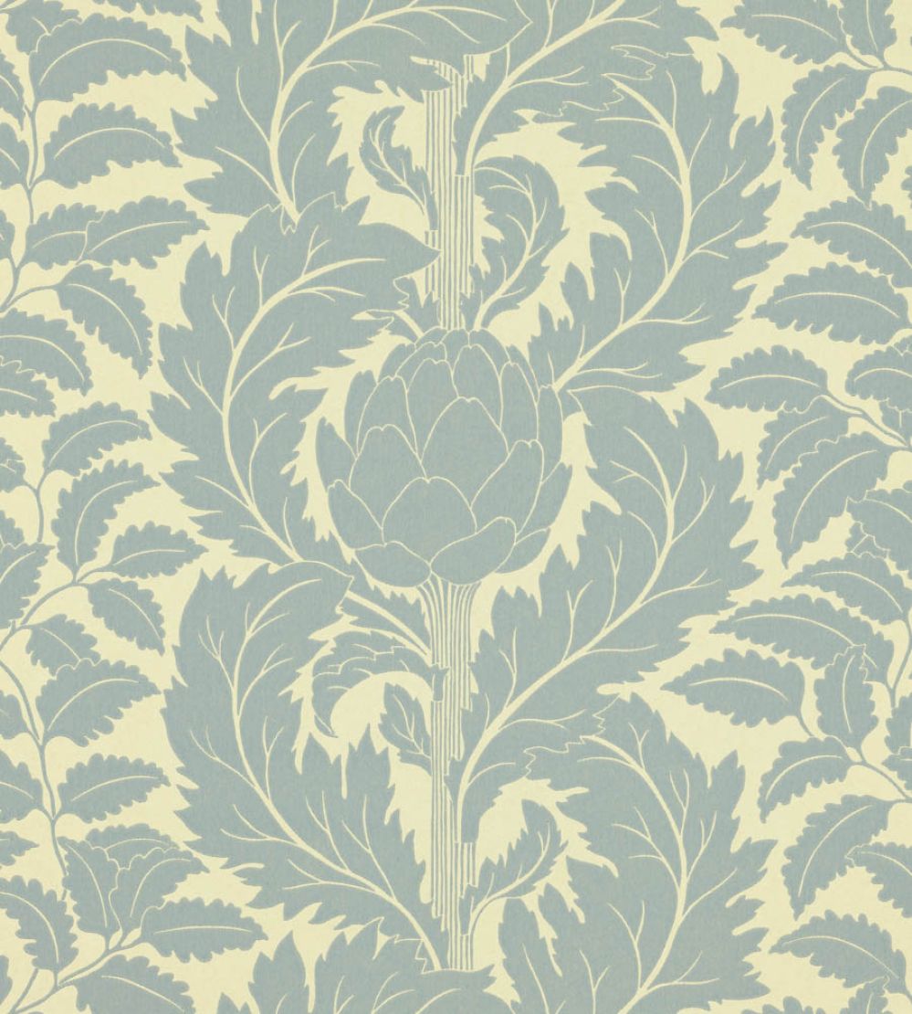 Artichoke Wallpaper by Langelid Von Bromssen Eggshell Blue