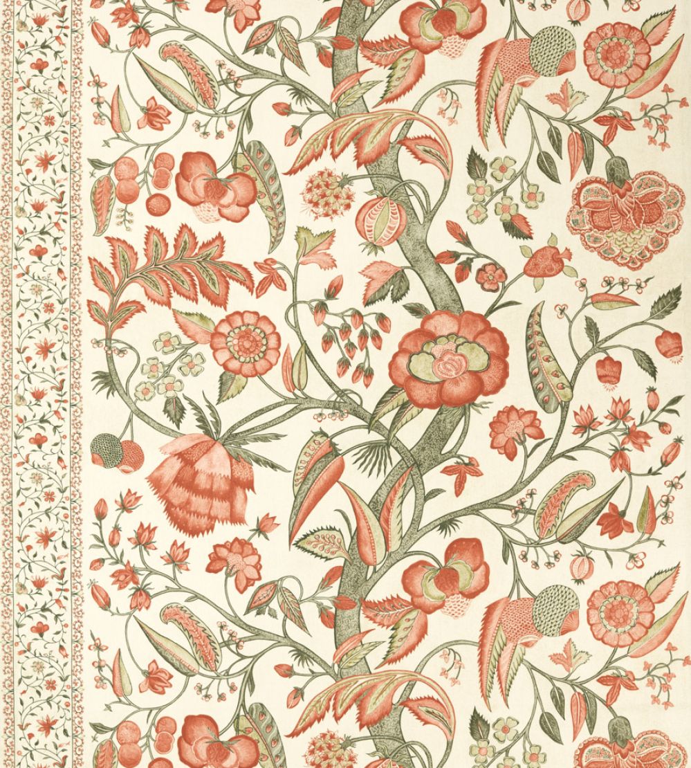 Artisan Palampore Fabric by Zoffany Russet