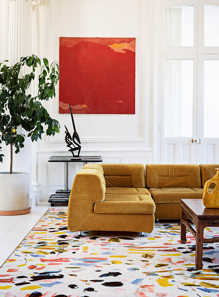 Arty Broadloom Carpet by Pierre Frey shown in a room setting (view 1)