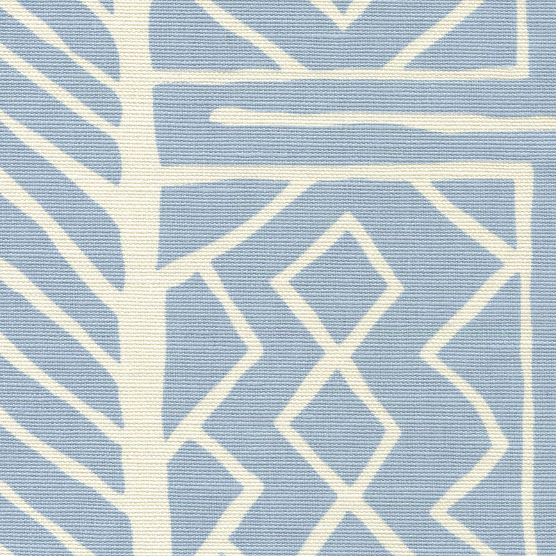 Aruba II Background Windsor Blue fabric by Alan Campbell