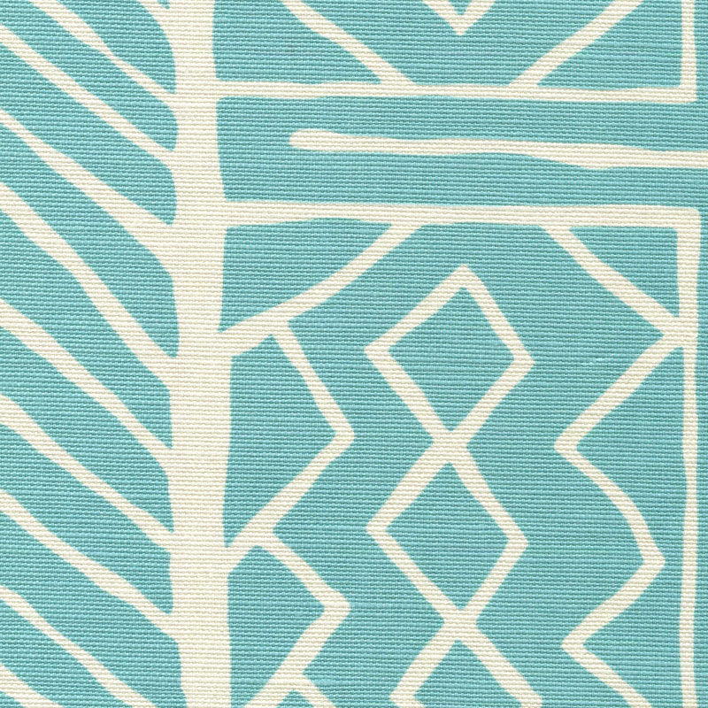 Aruba II Background Turquoise fabric by Alan Campbell