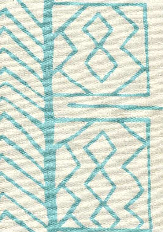 Aruba II Turquoise on Tint fabric by Alan Campbell