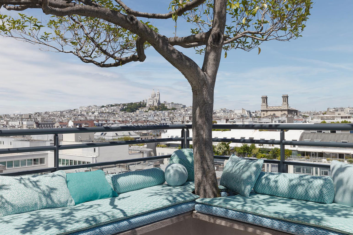 Ascain Fabric by Pierre Frey shown in a room setting (view 1)