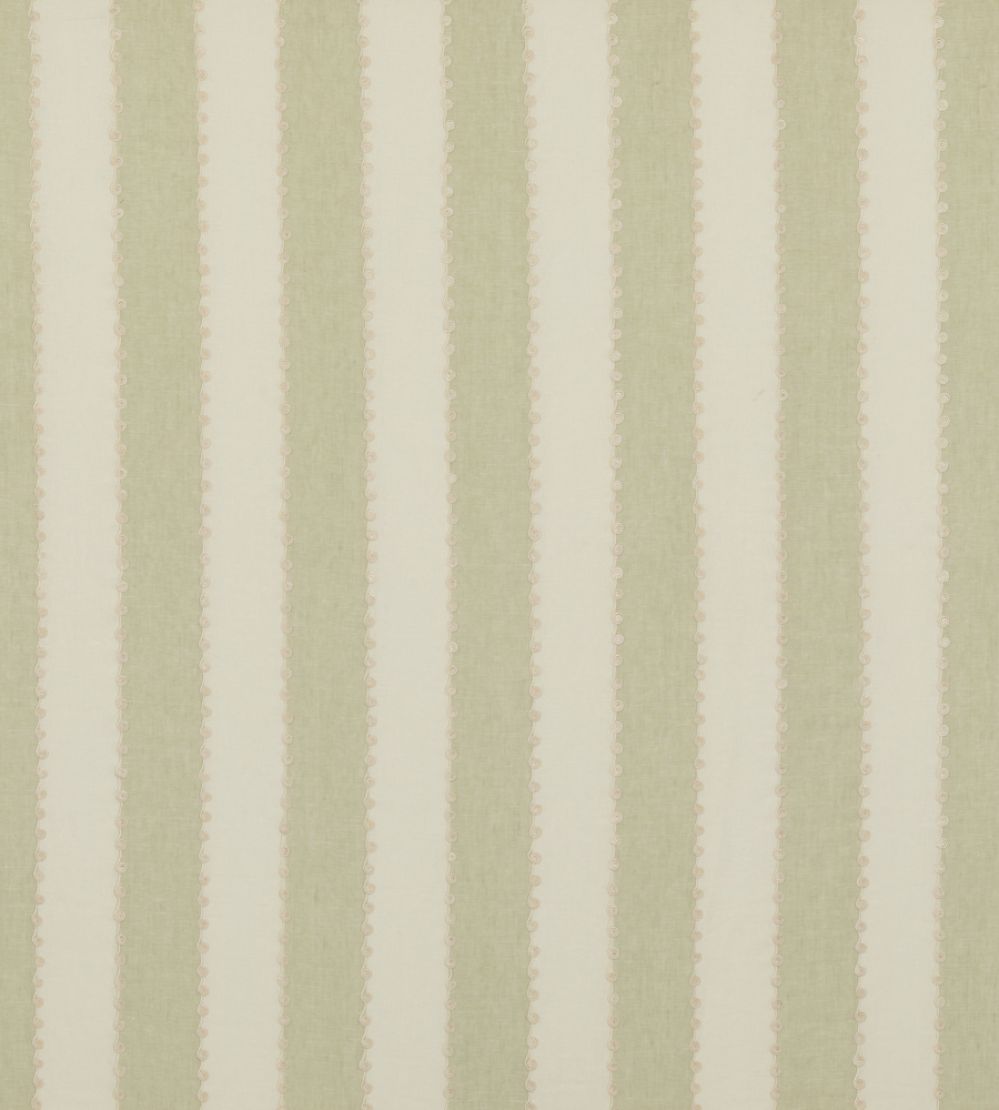 Ashmore Stripe Fabric by GP & J Baker Green