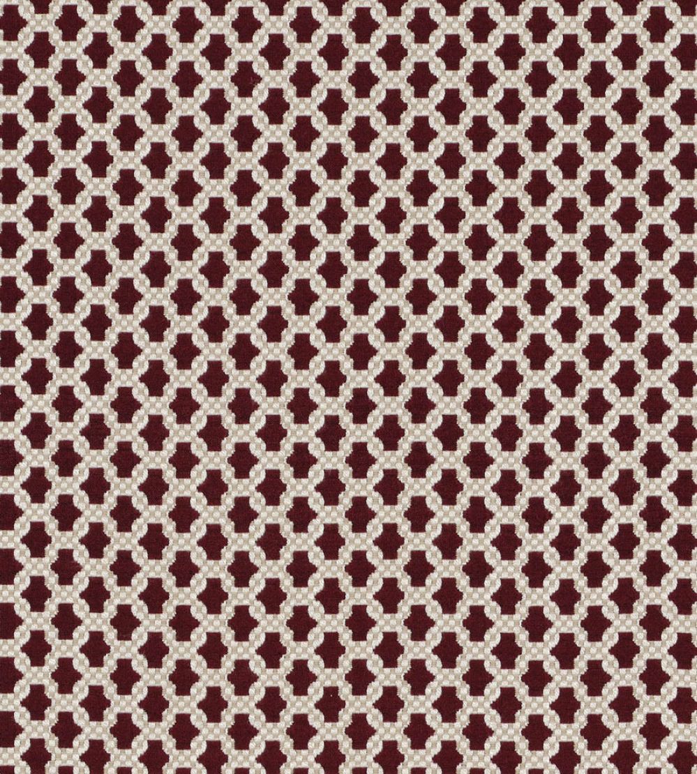 Asscher Fabric by James Hare Syrah