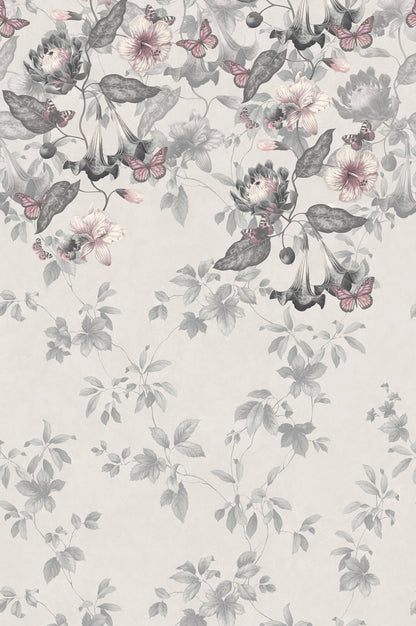 Asterid mural by Little Greene in Nightshade