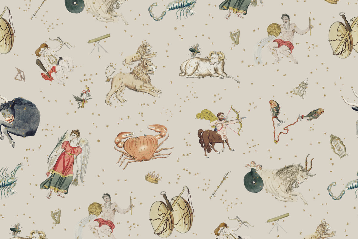 Astrology Beige mural by Hovia