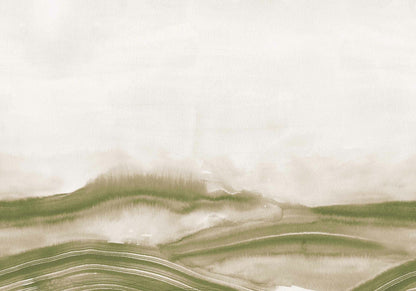 Atmospheric Haze mural by Coordonné in Silvester, flat pattern view