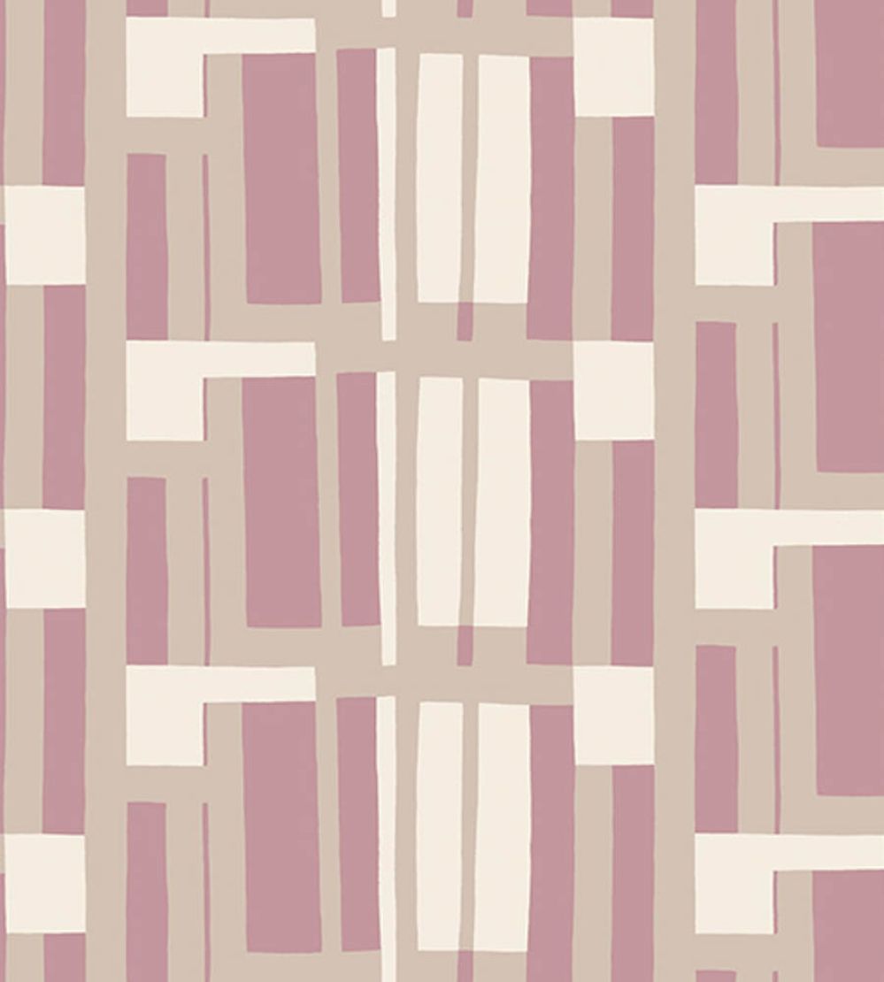 Attika Wallpaper by Marimekko Pink