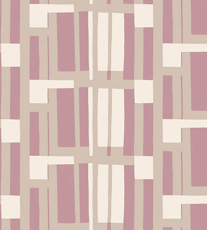 Attika Wallpaper by Marimekko Pink