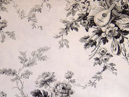 Attingham Fabric by Titley & Marr in Charcoal