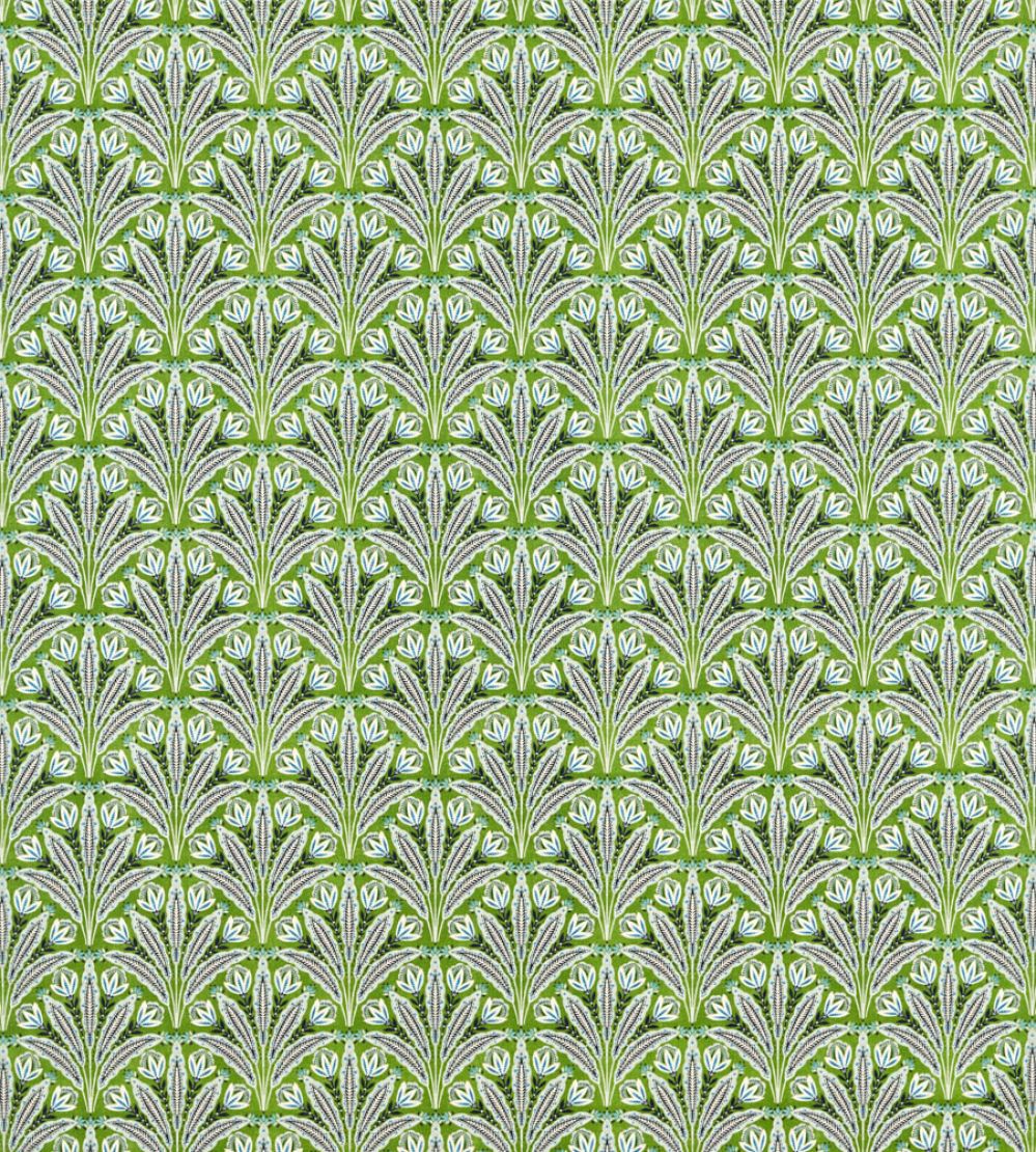 Attingham Fabric by Clarke & Clarke Cobalt/Green