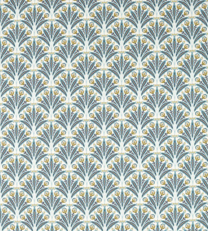 Attingham Fabric by Clarke & Clarke Denim