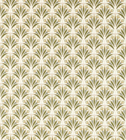 Attingham Fabric by Clarke & Clarke Sage/Blush