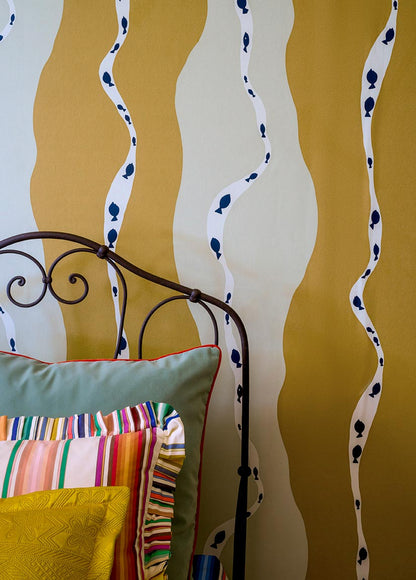 Au Fil de l'Eau Wallpaper by Pierre Frey shown in a room setting (view 1)