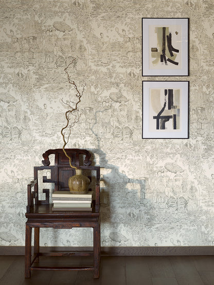 Au Palais Petit Wallpaper by Pierre Frey shown in a room setting (view 1)