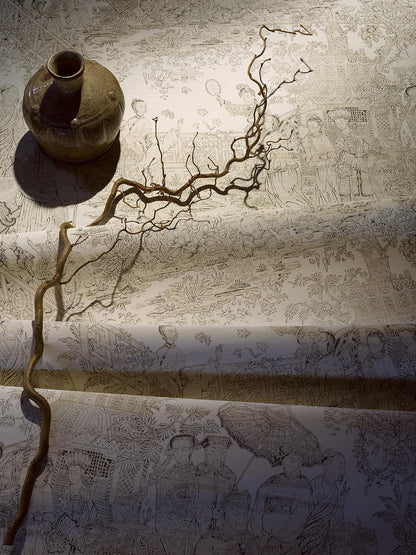 Au Palais Petit Wallpaper by Pierre Frey shown in a room setting (view 2)
