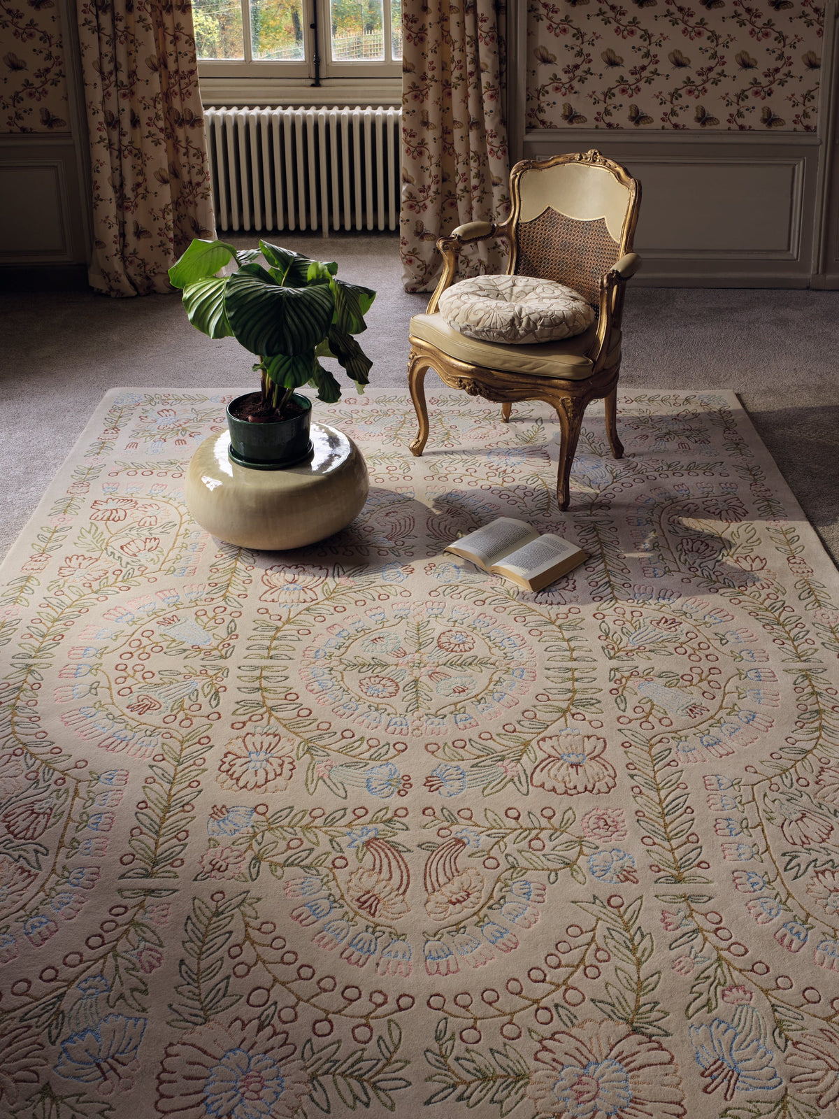 Aubelles Rug by Pierre Frey shown in a room setting (view 1)