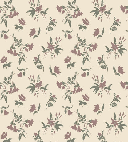 Auguste Wallpaper by Farrow & Ball White Tie / Treron
