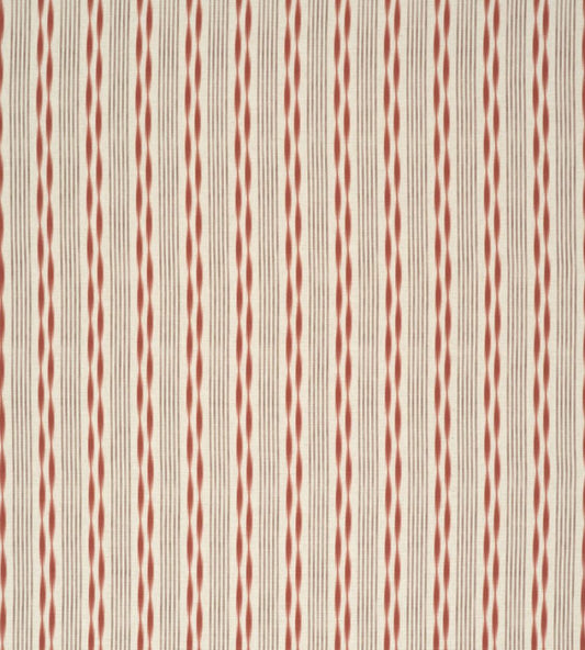 Aura Stripe Fabric by James Hare Coral Pink