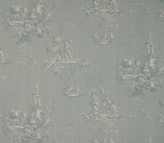 Les Enfants Fabric by Marvic Textiles in Aqua