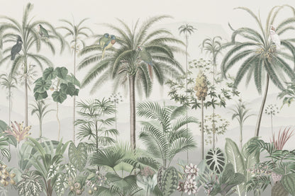 Aviary Tropics Classic mural by Hovia
